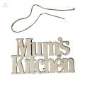 2X Mums Kitchen Wooden Plaque Sign Wall Hangings Wood Words Home Garden Decor. 
