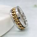 Eldorado Stainless Steel Chain Spinner Ring for Men Chain Spinner Chala for Boys. 