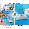 Silicon Baking Mat Sheet Non-Stick with Scale - Multicolor. 