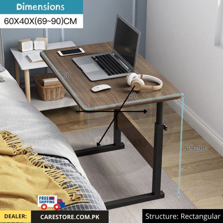 Home Office Computer Desk|Mobile Side Table |Bed Table Home Can Be Raised and Lowered,Workstation for Home Office Desk and Student Table