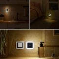 LED Night Light Sensor Lighting | Mini Night light Lamp For Children Room | Smart Auto ON / Off | Light Sensor Control LED Night Light | Mini Square Round Shape Light. 