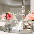 Acrylic Stands Place Card Holders Table Number Stands Desktop Clear Card Display Stand Transparent Acrylic Sign Holder. 
