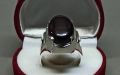 Natural Unheated Untreated Blood Red Aqeeq Mens Ring Sterling Silver 925 Deep Red Agate Ring Handmade Carnelian Ring Pure Chandi Ring Hakik Ring Akik Ring Aqiq Ring Shifat Al Abad Ring. 