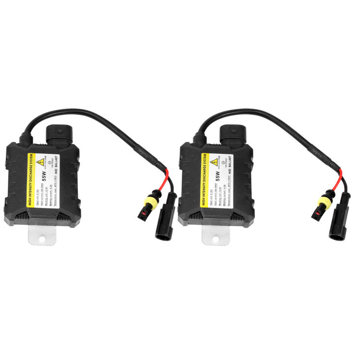 55W HID Bi Xenon Ballast 12V Digital Slim Ballast Fast Bright Electronic Ballast for H1 H3 H3C H4-1 H4-2 H7 H8 9005 9006