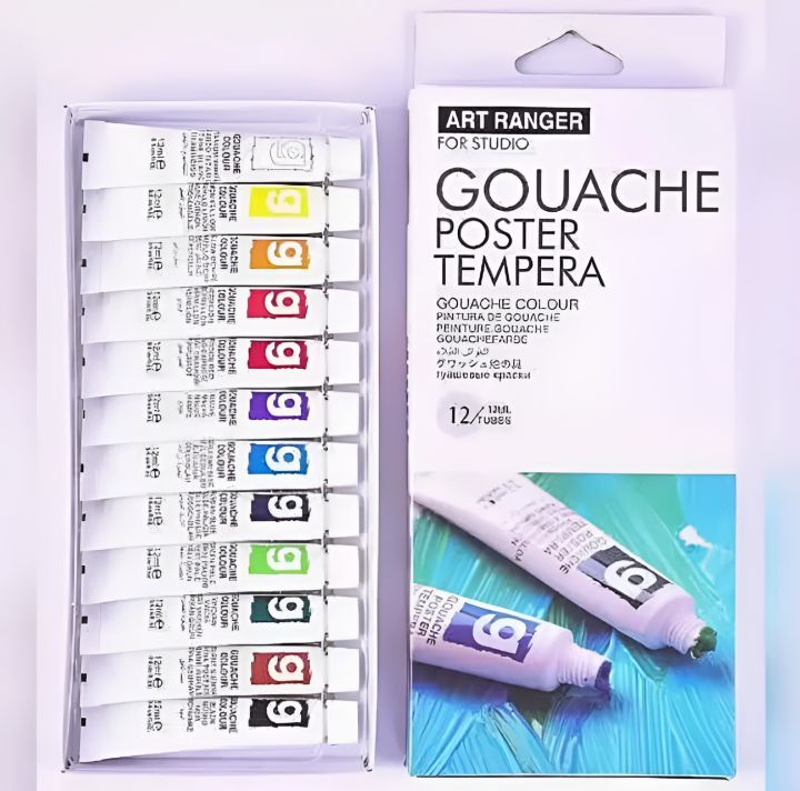 Pack%20Of%2012%20Tubes%20Gouache%20Poster%20Tempera%20Paint%20Colors%20Tubes%20-%2012%20ML-%20%20Artist%20Art%20Kit%20For%20Art%20on%20Watercolor%20Paper,%20Illustration%20Board,%20Artboard%20&%20Masonite-%20Art%20Ranger%20Paints%20-%20Image%205