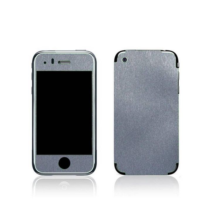 Iphone 3G  Grey Brushed Metal Texture Mobile Skin
