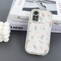 VRQR Soft Wavy Edge Phone Case For Xiaomi Redmi Note 11 Back Cover Full Screen Beautiful Flowers Pattern Cover Xiaomi Redmi Note 11S 4G. 