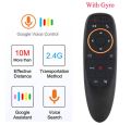 Voice Remote Control G10,Android TV Remote 6 Axis Gyroscope Air Fly Mouse with IR Learning Fly Air Remote Mouse. 