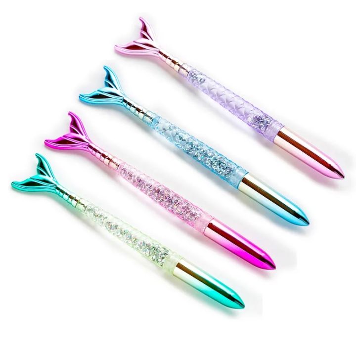 Glitter Pen Pen With Water Inside Mermaid Glitter LED GEL Pen