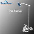 Bathroom Set Shower Set Wall Mounted Complete Bathroom Fitting 100% Brass Chrome Super Ocean Sanitary fittings Lever Bahria Set. 