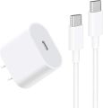 20W USB C Fast Charger for iPad Pro 12.9/11 inch, iPad Air 5th/ 4th, ipad Mini 6, iPad 10th, iPhone 15/15 Pro Max/Plus, Google Pixel 7/7 Pro/ 6/6 Pro/6a/ 5/4, With USB C to C Charging CordSB C to C Charging Cable. 