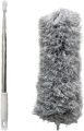 Extendable Duster with Telescoping Pole, Microfiber Bendable Cleaner, Durable Stainless Steel, Cobweb Duster, Washable Duster for Cleaning Ceilings, Fans, Lights, Lightweight Feather Duster. 