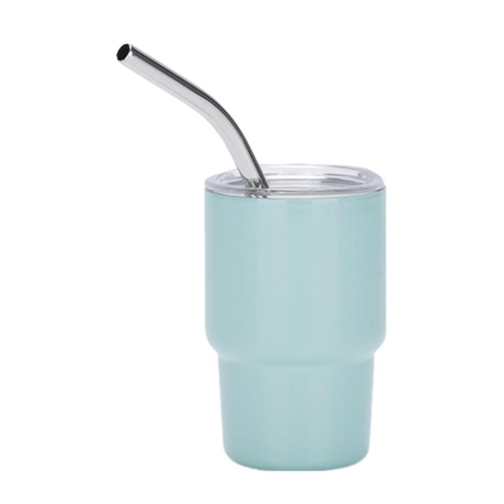 Removable Straw Cup Colorful Stainless Steel Shot Glass with Straw Lid 3oz Insulated Cup for Cocktails Coffee Whiskey Perfect for Parties Travel Picnics Multi-purpose Design Buy Multi-purpose