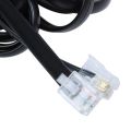 30FT Landline Telephone Set Extension Cord Cable, Landline Phone Line Wire with RJ11 6P4C Plugs, Includes Cable Clips - Black. 