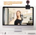 USB Webcam with Microphone,HD PC Camera Web Camera 360-Degree Swivel Clip on Web Cam, Auto Color Correction & Auto Focus for Online Chatting Video Recording Broadcasting. 