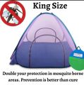 Multicolor Double Bed mosquito net 6.5 X 6.5 Ft Made of KOREAN NET BEST QUALITY STEEL WIRES covered in Fine Plastic Pipes Best Zips & Durable Parachute sheet Machardani Full Size. 