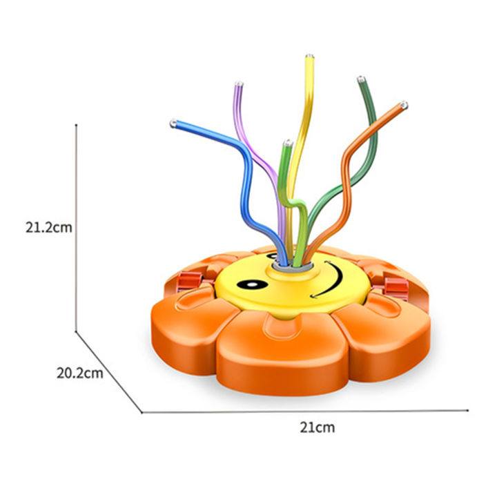 Water Hose Connector Fun Water Sprinkler Toy for Kids Outdoor Garden Hose Game for Toddlers 1-3 Summer Water Play for Boys Girls 1 6 Wiggle Tubes Included Summer Water Toy