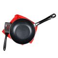 SK 26 cm Steno Deep Fry Pan/Wok - Outer Mirror Polish Inner Non Stick Marble Coat - Black. 