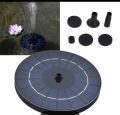 Solar Fountain Black Solar Fountain Water Fountain Solar Water Fountain with 6 Nozzles and Fixer, 6.3inch Solar Fountain Pump for Bird Bath. 