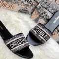 Good Will Store Simple Casual Non Slip Plain Black Slippers for Women And Girls. 