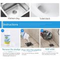 Powerful Sink & Drain Blockage Cleaner Powder Cleaning Tool,Drain Cleaner & Clog, Automatic Toilet Blockage Cleaner, Unclogs Pipe Dredging Agent Sink,for Kitchen Toilet. 