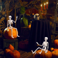 2Pcs Skeleton Halloween Decoration, 16 Inch Full Body Posable Halloween Hanging Skeleton for Indoor Outdoor. 