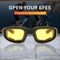 Day and Night Vision Wind and Dust proof Sunglasses & Polarizing glasses for Bikers/Men/Boys/Unisex Car Drivers Anti Glare Polarized Night Driving Unisex Sunglasses Goggles Auto Accessories. 