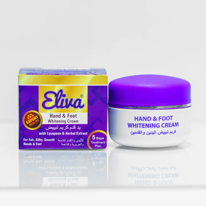 Eliva Hand & Foot Glowing Cream Non-Greasy Softening Formula for Daily Use