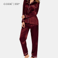 Code Plain Silk Night Dress For Girls - Silk Night Suit For Women Girls - Silk Sleepwear For Women - Silk Night Wear For Women - Pjs For Women. 