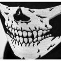 Skull Face Mask- Neck Tube Scarf Snood Balaclava- Ski Cycle Biker BMX Paintball Bandana. 