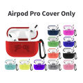 Airpod pro Soft Silicone Protective Anti Dust-Proof Case - High Quality Flexible Anti Scratch Cover Protection Pouch With Clip Holder - Various Colors (Case Only). 