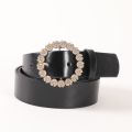 Flower High Quality Luxury Designer Leather Red White Brown Belt For Pants Skirt Coats Jeans Fashion Waist Straps Women. 