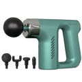 Deep Tissue fascial massager with 4 massage Muscle Massage Gun, Mini Fascia Massag ortable Rechargeable Massage for Muscle Relaxation/ High-frequency Vibration/ Fascia/ Gun Hot Compress 12 Gears Low Noise Muscle Relaxation Vibration Massager. 
