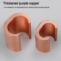 Aluminum Cable Clamp C Type Copper Wire Clip Copper Wire Connector Copper C-shaped Clamp Wire. 