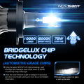 NOVSIGHT Mini Car H4 LED Lights LED Headlight Bulbs With Reaching 10000LM And 360° Degree Illumination. 
