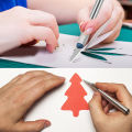 13Pcs Carving Knife Craft Sculpture Paper Cutting Blade Precision Engraving Cutter Non-Slip Hand Tool DIY Art Hobby Repair Set. 