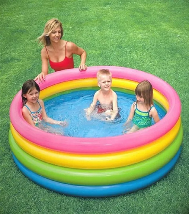 3%20Ring%20Inflatable%20Soft%20Swimming%20Bathtub%20For%20Kids%2086cm%20x%2025cm%20-%20Image%202