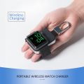 Wireless Charger Power Bank 950mah for iWatch 1 2 3 4 5 6 Portable Mini External Battery Pack KeyChain. 