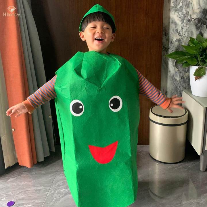 Kids Funny Vegetable Costume Cute for Halloween Props Fancy Dress Children