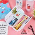 Creative Cartoon High Capacity Bottle Shape Pencil Case With Whiteboard, Markers & Cute Accessories Solar Calculator Magnetic Lock For Kids & Adults C-8095. 