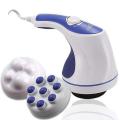 Electric Handheld Body Massager With 5 Headers, Relax Spin Tone Slimming Lose Weight Burn Fat Full Body Massage For Shoulder Neck And Foot Leg. 
