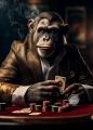 Gangster Monkey Smoking Lion Playing Billiards Posters Prints Canvas Painting Giraffe Animal Wall Art Picture Room Home Decor. 