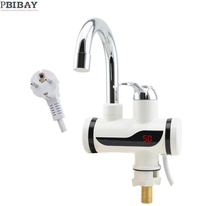 Instant Electric Water Heater Tap with LED Temperature Display Hot
