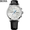 Hugo Boss Chronograph Leather Strap Quartz Watch - 1513282. 