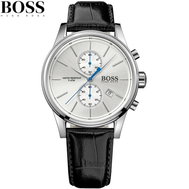 Hugo Boss Chronograph Leather Strap Quartz Watch - 1513282
