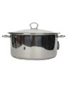 Alpha Stainless Steel Casserole Pots [22, 24, 26, 28, 30 & 32cm] | Double Bottom / Encapsulated Bottom Handi, Degchi With Glass Lid. 