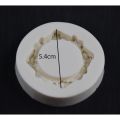 Round Photo Vintage Frame Silicone Mold Chocolate And Fondant Cake Decorating Mold Silicone DIY Baking Tool. 