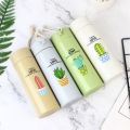 Glass Water Bottle, Cactus Design Water Bottle, BPA Free and Reusable, Easy to Hold, Leak Proof, Perfect Everyday Gift, Carrying Handle, Best Water Bottle to Stay Hydrated All Day, Perfect for Travel and Storing Juice, Cycling, Camping, Gym (1 Piece). 