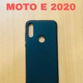 Motorola Moto E 2020 Case Soft TPU Slim Smooth Flexible Protective Phone Cover Moto E 2020 - Black Matte. 