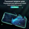 Tempered Glowing glass Luminous Screen Protectors for iPhone 6 6s 6 plus 6s plus 7 7 plus 8 8 plus x xs xsmax 11 11pro 11pro max 12 12pro 12 pro max 13 13pro 13 pro max 14 14 pro 14 pro max. 